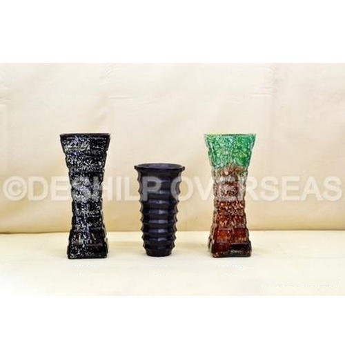 Crystal and Glass Flower Vase 3 set