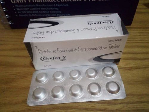 Diclofenac Potassium And Serratiopeptidase Pain Killer Tablets