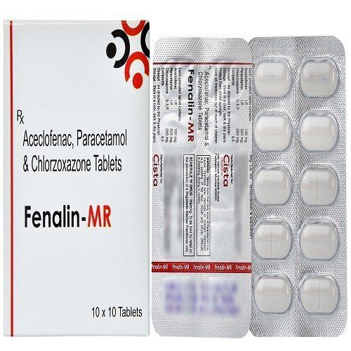 Fenalin Mr Aceclofenac Paracetamol And Chlorzoxazone Tablets