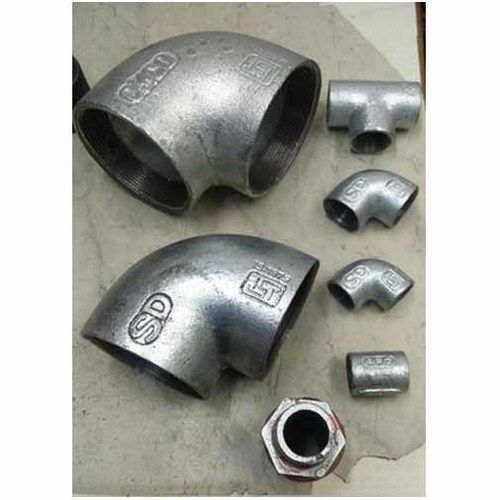 Silver Isi Mark Chrome Coated Gi Pipe Fittings