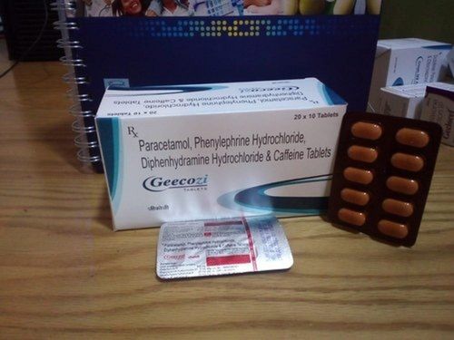 Paracetamol Phenylephrine Hcl Diphenhydramine Hcl And Caffeine Tablets Age Group: Adult