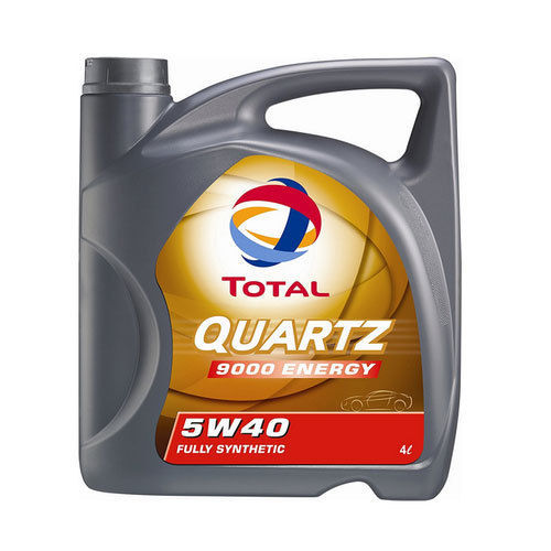 Yellow Total Quartz 9000 Energy Engine Oil For Four Wheeler