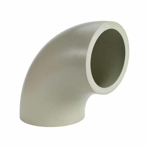 White 2 Inch Round Polypropylene Pipe Elbow Joint