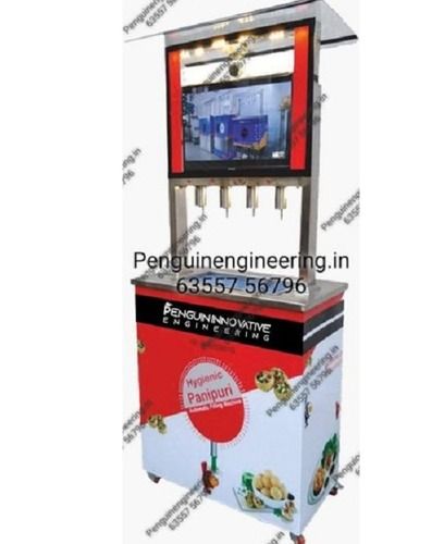 High Efficiency 4 Nozzle Pani Puri Filling Machine With Lcd Tv