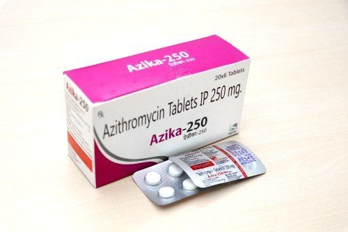  Azika-250 Azithromycin टैबलेट I.P 250 Mg जेनेरिक ड्रग्स