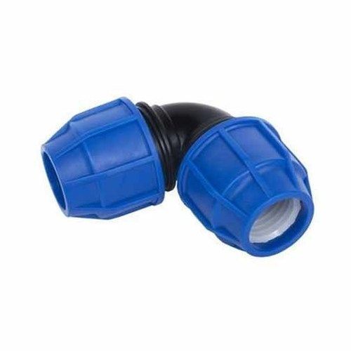 Plastic Black And Blue 90 Degree Pp Compression Pipe Elbow