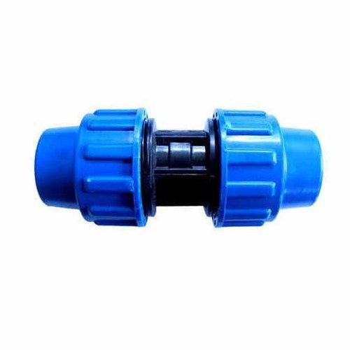 Plastic Black And Blue Hdpe Compression Adapter