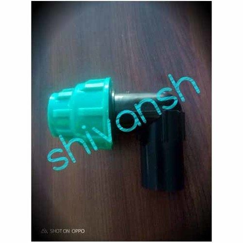 Black and Green PP Compression Female Elbow