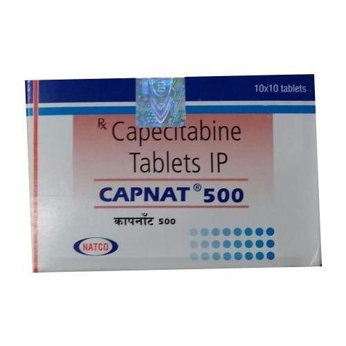  Capnat 500 कैपेसिटाबाइन टैबलेट Ip 500Mg कूल एंड ड्राई प्लेस 