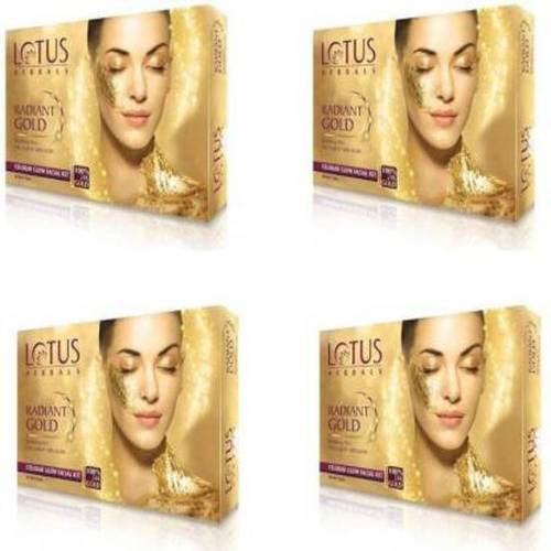 LOTUS RADIANT GOLD Glow FACIAL KIT((37g*4))A A (4 x 37 g)