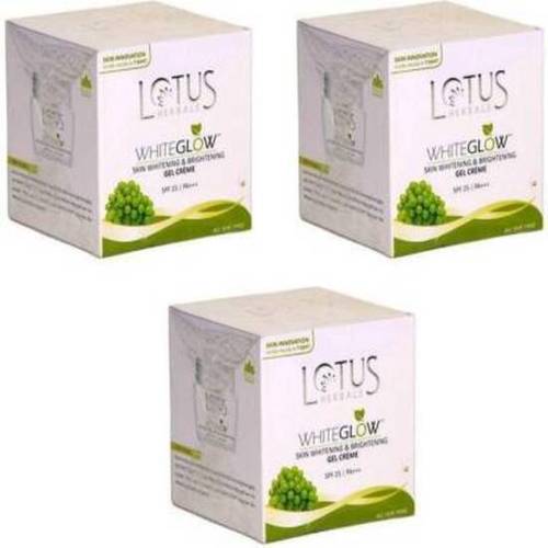 Lotus Whiteglow Skin Whitening Brightening Gel Cream Spf 25 (Pack Of 3)A (120 G)