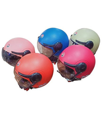 Ridam Plastic Open Face Motorcycle Helmet - Plastic, Size S-XL, Multi Color | Full Face Design, Lightweight at 675 Grams, Ideal for Personal Safety While Riding