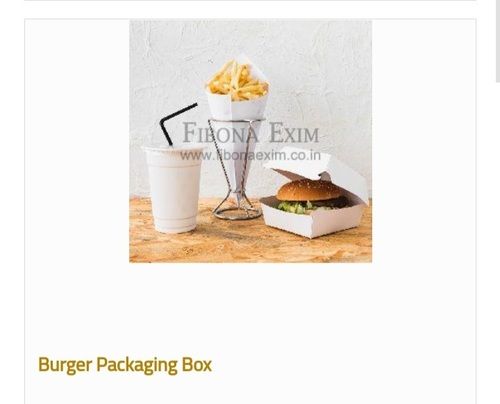  स्क्वायर शेप बर्गर पैकेजिंग बॉक्स 