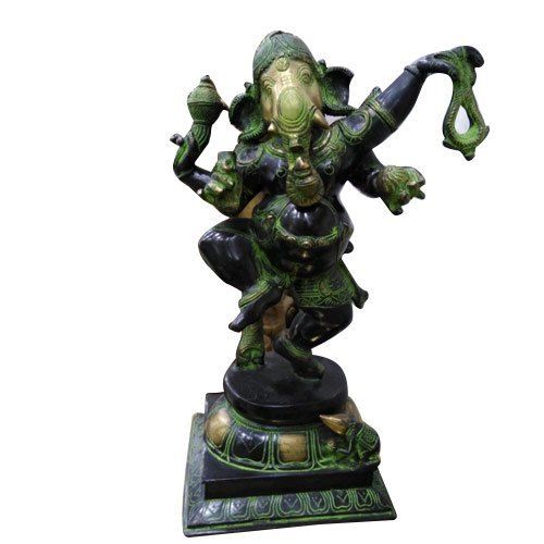 Brass Dancing Ganesh Statue