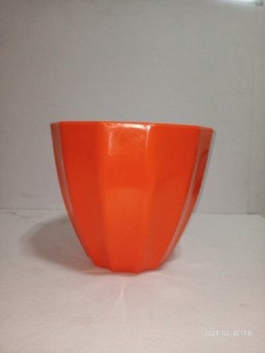 Glossy Finish Plain Unbreakable Plastic Pot