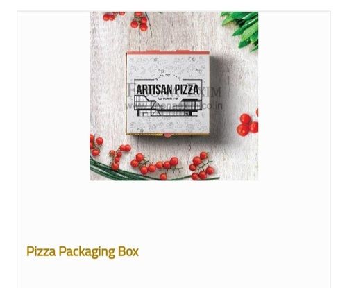 Glossy Lamination Multicolor Standard Size Pizza Packaging Box