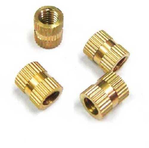 Round Non Polished Brass Insert
