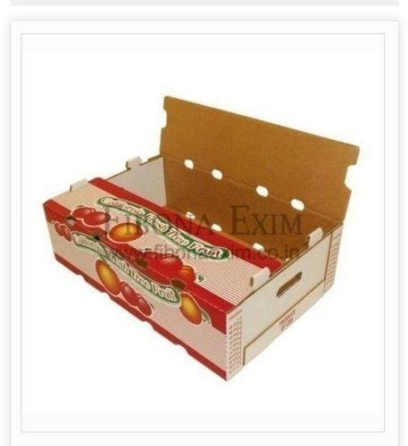 Glossy Lamination Printed Corrugated Apple Packaging Box