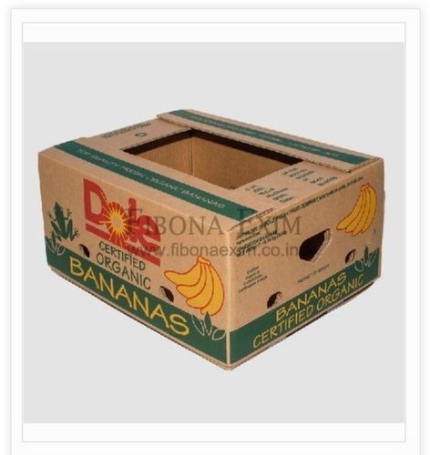 Printed Corrugated Banana Packaging Box