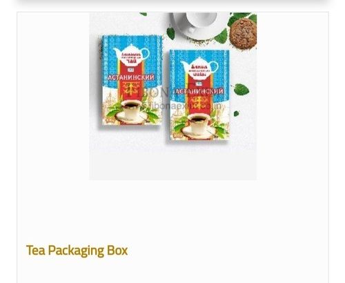 Glossy Lamination Printed Multicolor Tea Packaging Box