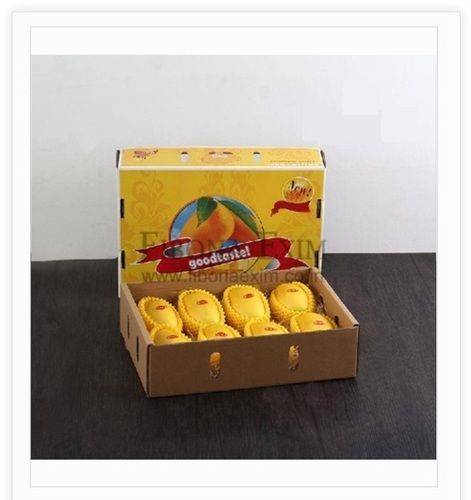 Glossy Lamination Printed Pattern Mango Packaging Box