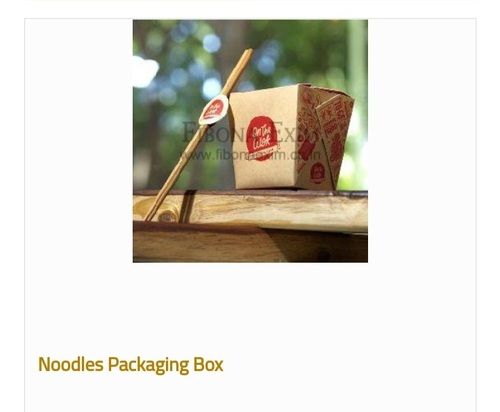 Glossy Lamination Standard Size Noodles Packaging Box