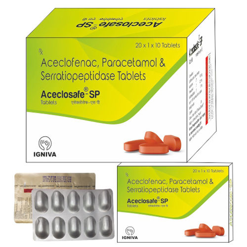 Aceclosafe SP Tablets (20x1x10 Tablets)