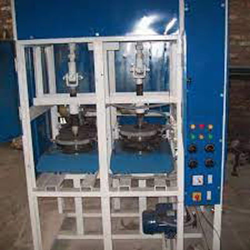 White & Blue Automatic High Speed Paper Plate Making Machine