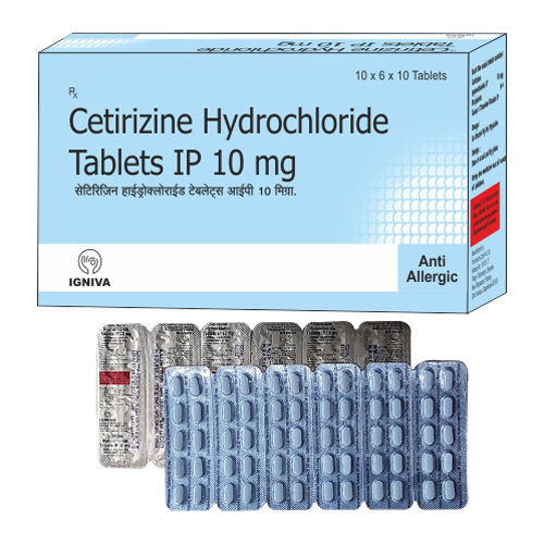 Cetirizine Hydrochloride Tablets IP 10mg