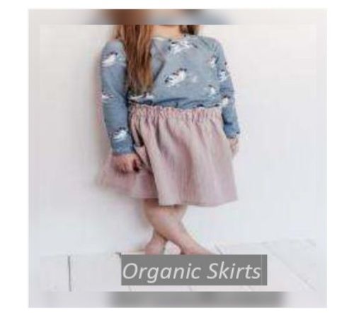 Girls Fancy Plain Pattern Skirt