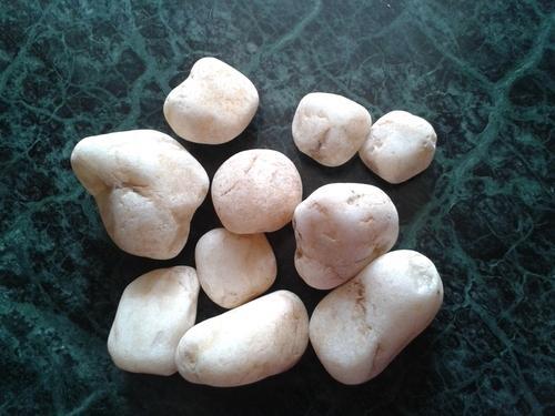 Pale Potato Skin Pebble Stone Size: Custom