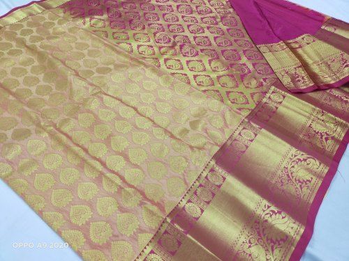 Multi-Color Wedding Wear Pure Silk Saree