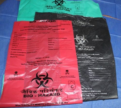 Autoclave Disposable Plastic Biohazard Bags, Size 12 X 20 Inches, Capacity 5 Kg