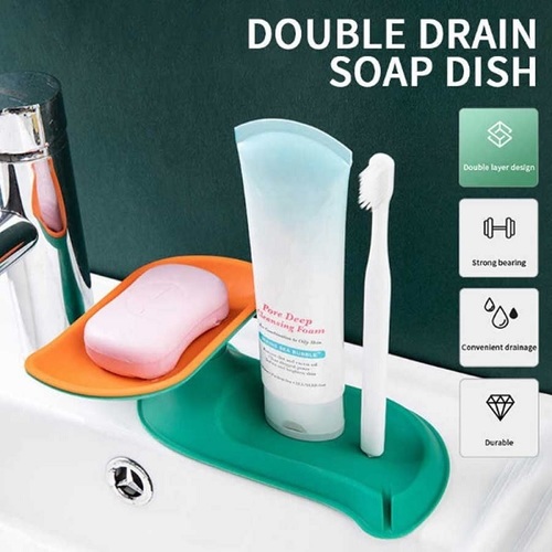 Durable Double Swivel Soap Tray By WHOLESALEDOCK LLP