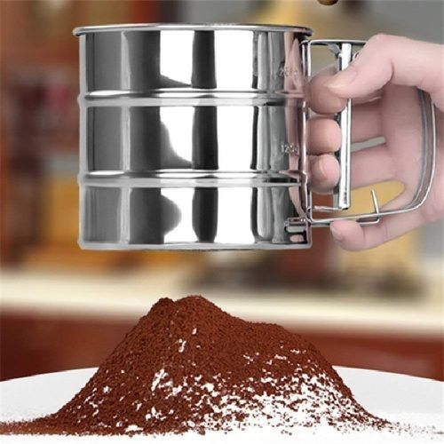 Silver Manual Flour Shifter (250G)