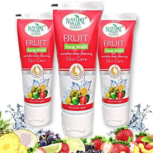 NATURE PLUS HERBAL FRUIT FACE WASH, 70ml (Pack of 3, 210ml))