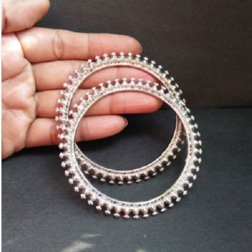 White Gold Plated Brass Bangles Gender: Women'S