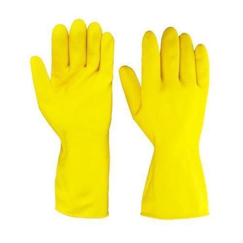 Quick Dry Yellow Rubber Hand Safety Gloves at Best Price in Butibori ...