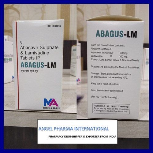 ABAGUS-LM Abacavir Sulphate and Lamivudine Tablet