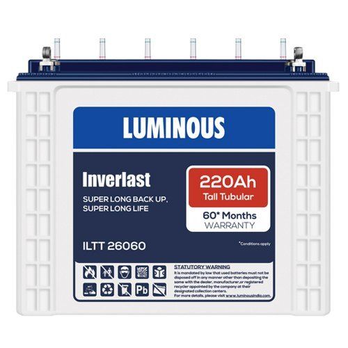 Inverlast-Iltt 26060 220Ah Luminous Inverter Batteries Nominal Voltage: 12 Volt (V)