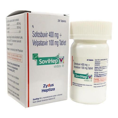 Sofosbuvir And Velpatasvir 500 Mg Antiviral Tablets Expiration Date: Printed On Pack Years