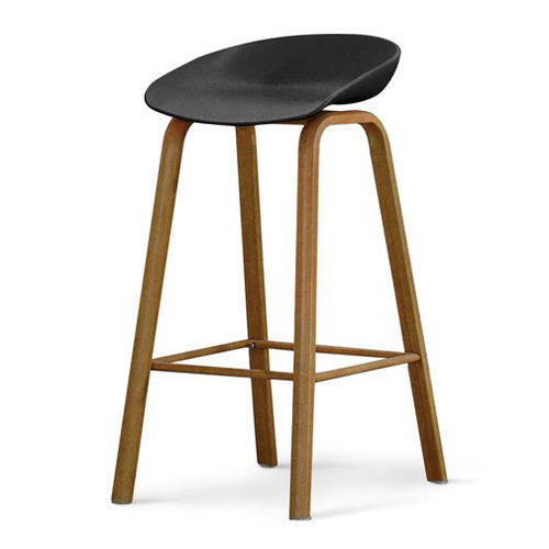 Fixed Fancy Black Colour Bar Stool Chair