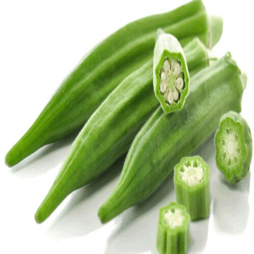 Good Natural Taste and Healthy Fresh Green Okra