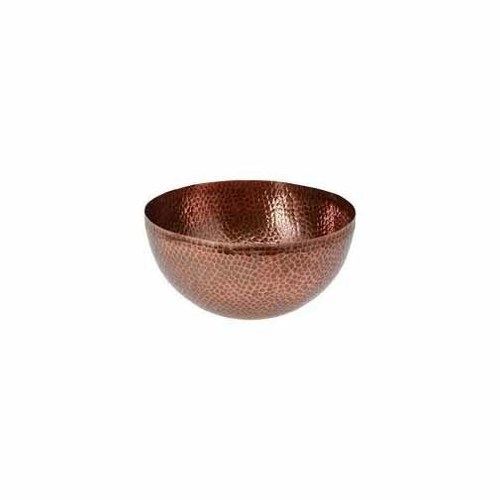 Hammered Pattern Round Shape Copper Bowl