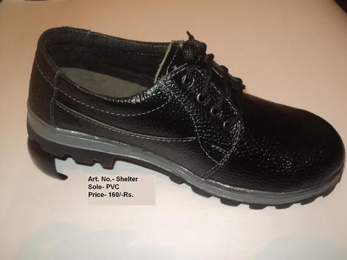 Lace Closure Leather Safety Shoes