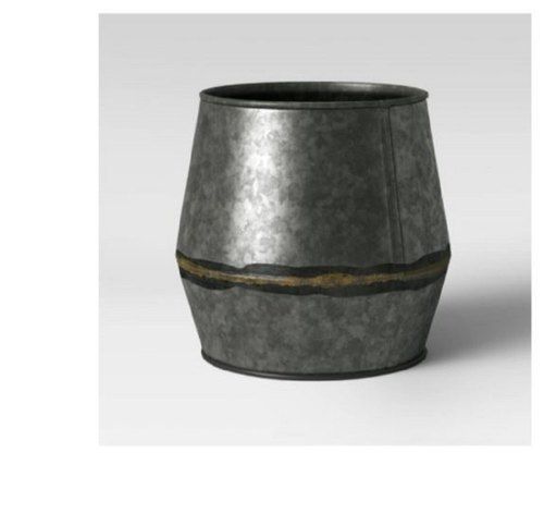 Various Colors Are Available Mild Steel Drum Shaped Planter