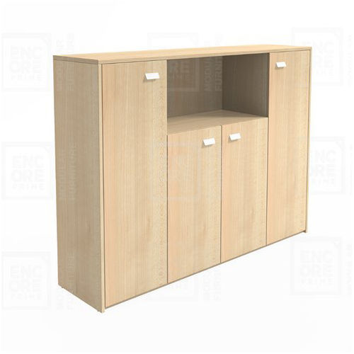 Natural Finish Office Purpose Wooden Cupboard
