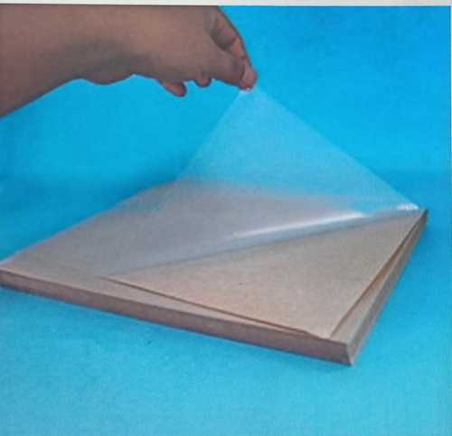 Transparent Rectangular Shape Single Side Gum Sheet