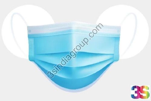 3 Ply Melt Blown Foldable Surgical Face Mask, Dimension Length: 175Mm X Width: 95Mm Length: 175 Millimeter (Mm)