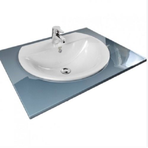 White 550 Mm Concept Round Countertop Wash Basin